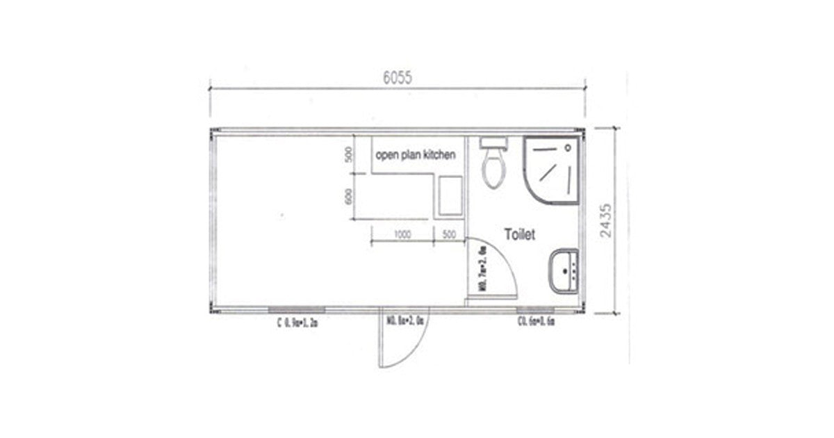6m (20ft) Executive Accommodation Container with Bathroom — supplier gallery view 4; New Container Room - Executive Accomodation