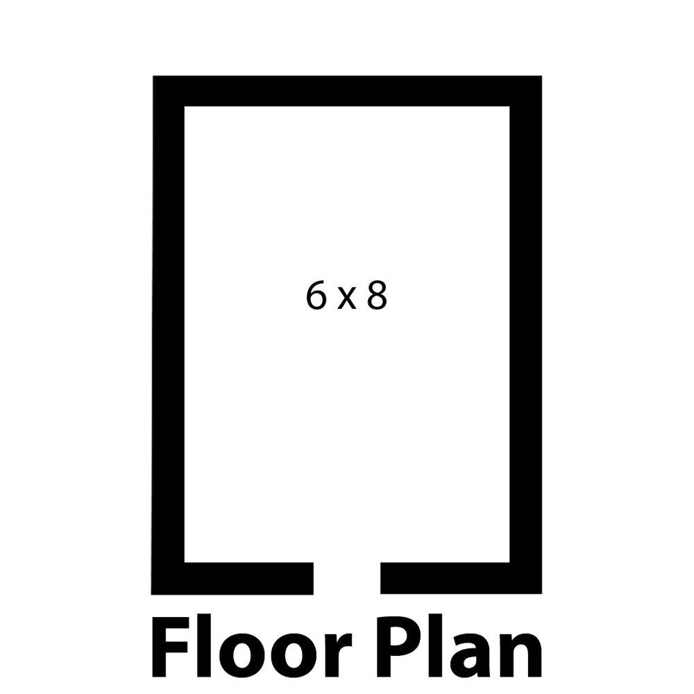 Norlake FTOB6768-CX-M Fast Trak 6' x 8' x 6' 7" Outdoor Walk-In Cooler — supplier gallery view 2; A black rectangular Norlake Kold Locker with white text on it.
