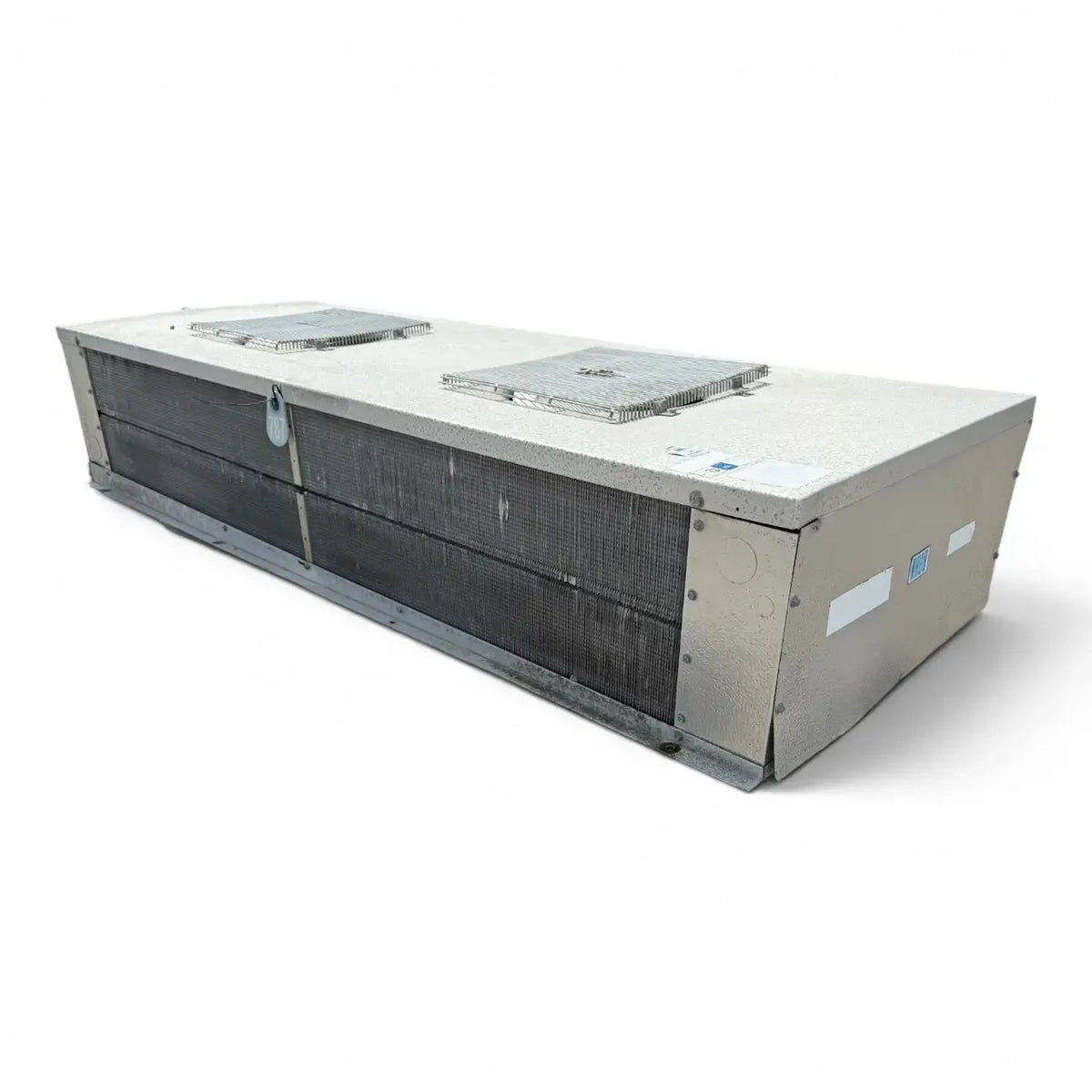 Used Bohn WKE-1551A Low Velocity Evaporator — supplier gallery view 5; Back-left view of the used Bohn WKE-1551A low velocity evaporator #787, showing the rear cabinet panel.