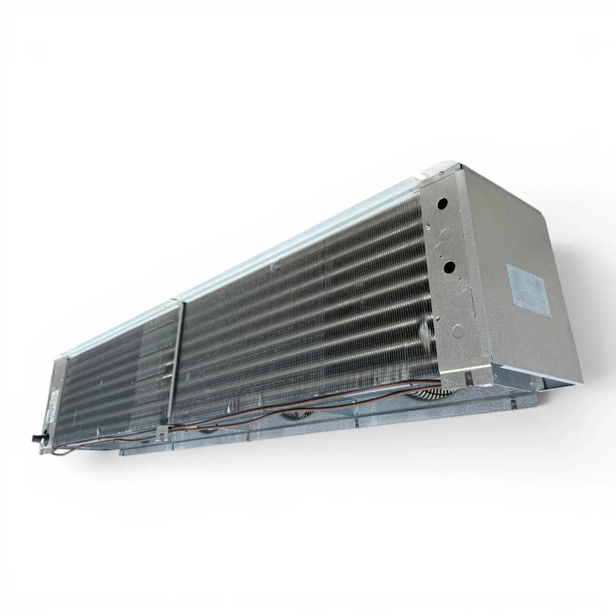 Used Russell AE44-140B-E Evaporator #2148 — supplier gallery view 5; Back-right view of the used Russell AE44-140B-E evaporator #2148, showing the rear panel and coil compartment.