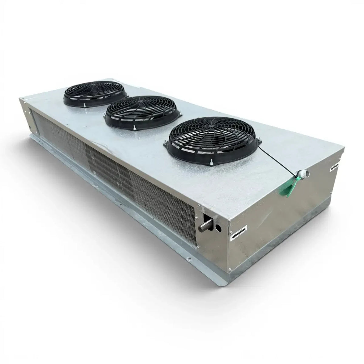 Used Russell RV6E-129DD Low Velocity Evaporator #2142 — supplier gallery view 5; Back-right view of the used Russell RV6E-129DD low velocity evaporator #2142, showing the rear panel and coil compartment.
