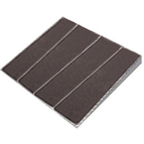 Norlake Kold Locker Walk-In Exterior Ramp — supplier gallery view 1; A black rectangular exterior ramp with a brown square chocolate chip on it.
