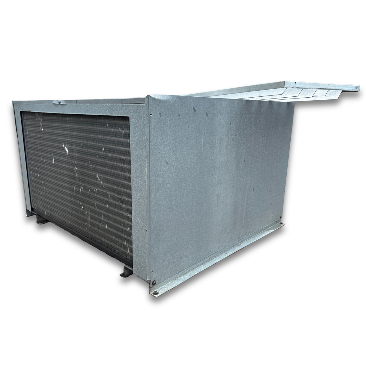 Used Copeland FJAM-0300TFC 3 HP Condensing Unit #263 — supplier gallery view 5; Gray condensing unit backside view.