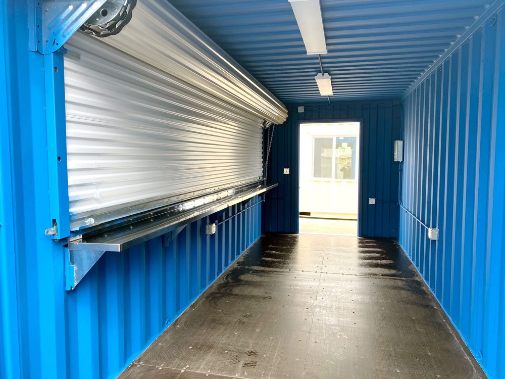 6m (20ft) Insulated Spaza Shop Container — One Service Hatch — supplier gallery view 2