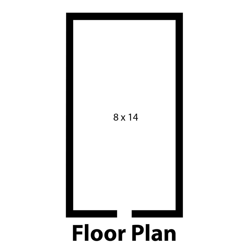 Norlake KLB77814-C Kold Locker 8' x 14' x 7' 7" Indoor Walk-In Cooler — supplier gallery view 15; A black rectangular object with "Norlake Kold Locker 8' x 14' x 7' 7" Indoor Walk-In Cooler" in white text.
