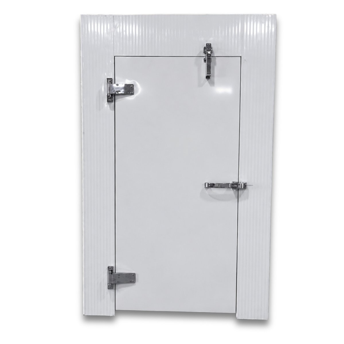 Barr 11'6" x 16'4" x 8'H Walk-In Cold Room without Floor — supplier gallery view 4; Outside view of white walk-in cooler unit.