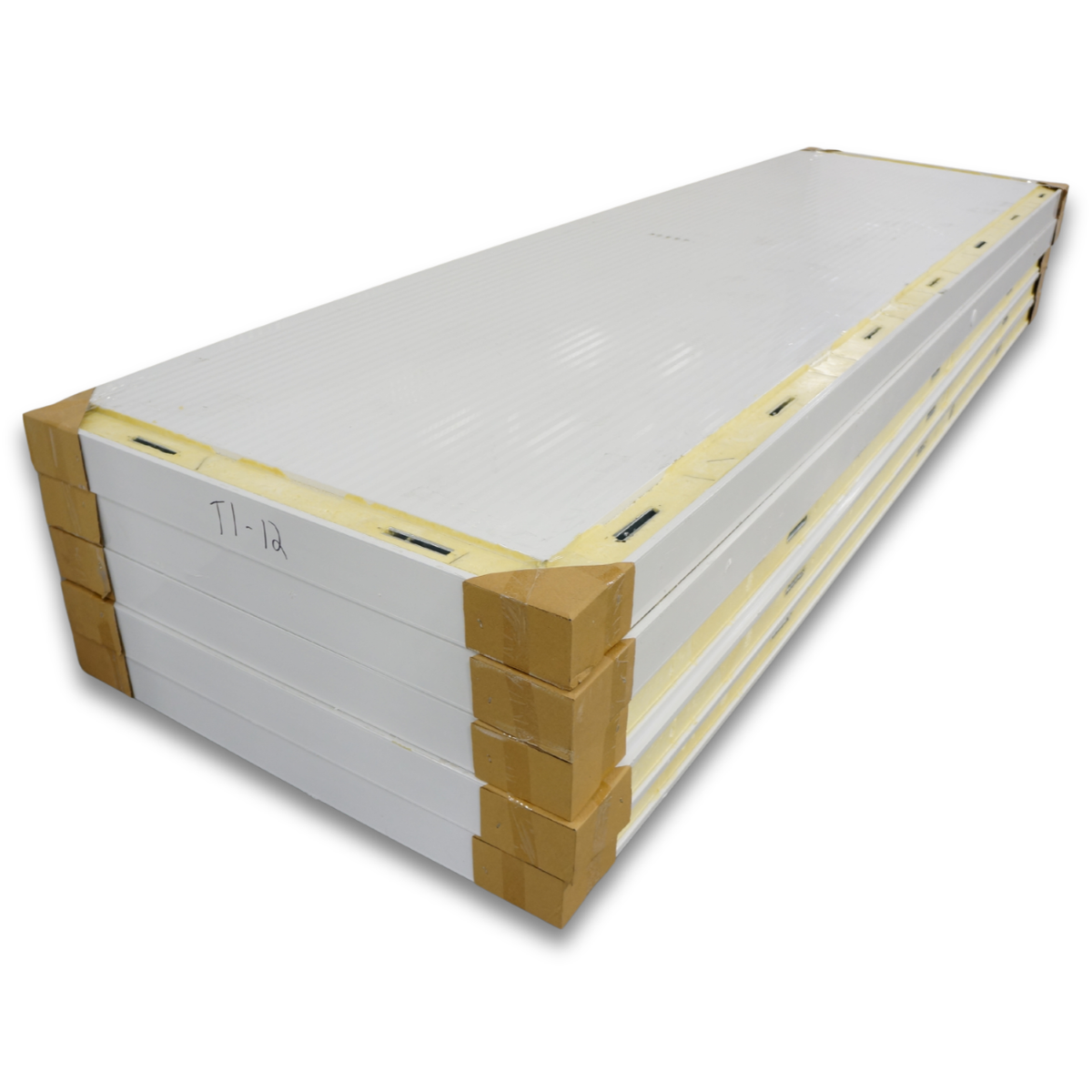 Barr 11'6" x 19'7" x 8'H Walk-In Cold Room without Floor — supplier gallery view 6; White walk-in cooler unit with closed hinged door, featuring insulated panel walls ceiling