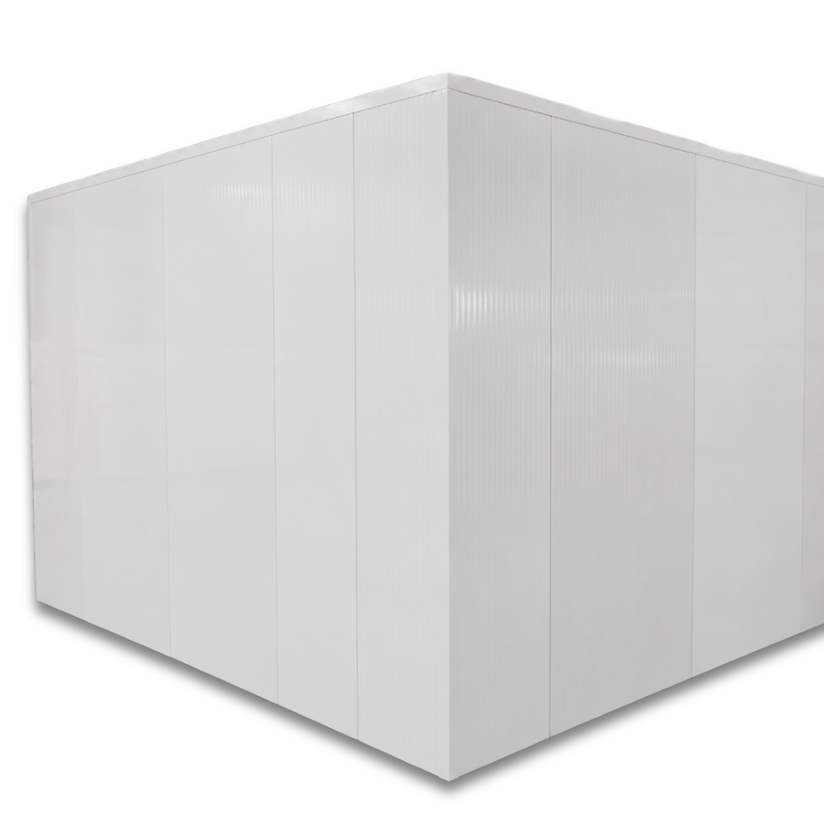 Barr 11'6" x 6'6" x 8'H Walk-In Cold Room without Floor — supplier gallery view 2; White walk-in cooler unit back right