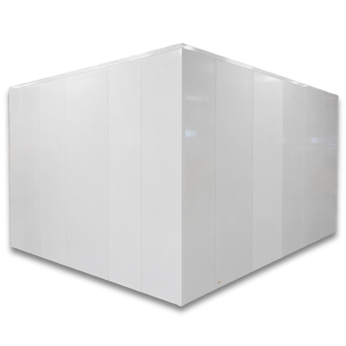 Barr 11'6" x 26'1" x 8'H Walk-In Cold Room without Floor — supplier gallery view 2; White walk-in cooler unit back side view
