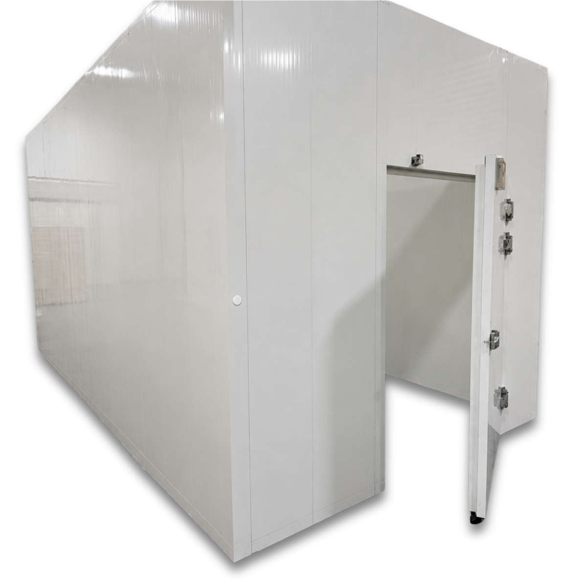 Barr 9'10" x 9'10" x 10'H Walk-In Cold Room without Floor — supplier gallery view 2; White walk-in cooler unit side view