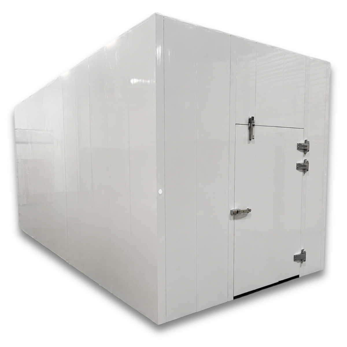 Barr 8'3" x 8'3" x 10'H Walk-In Cold Room without Floor — supplier gallery view 2; White walk-in cooler unit front view