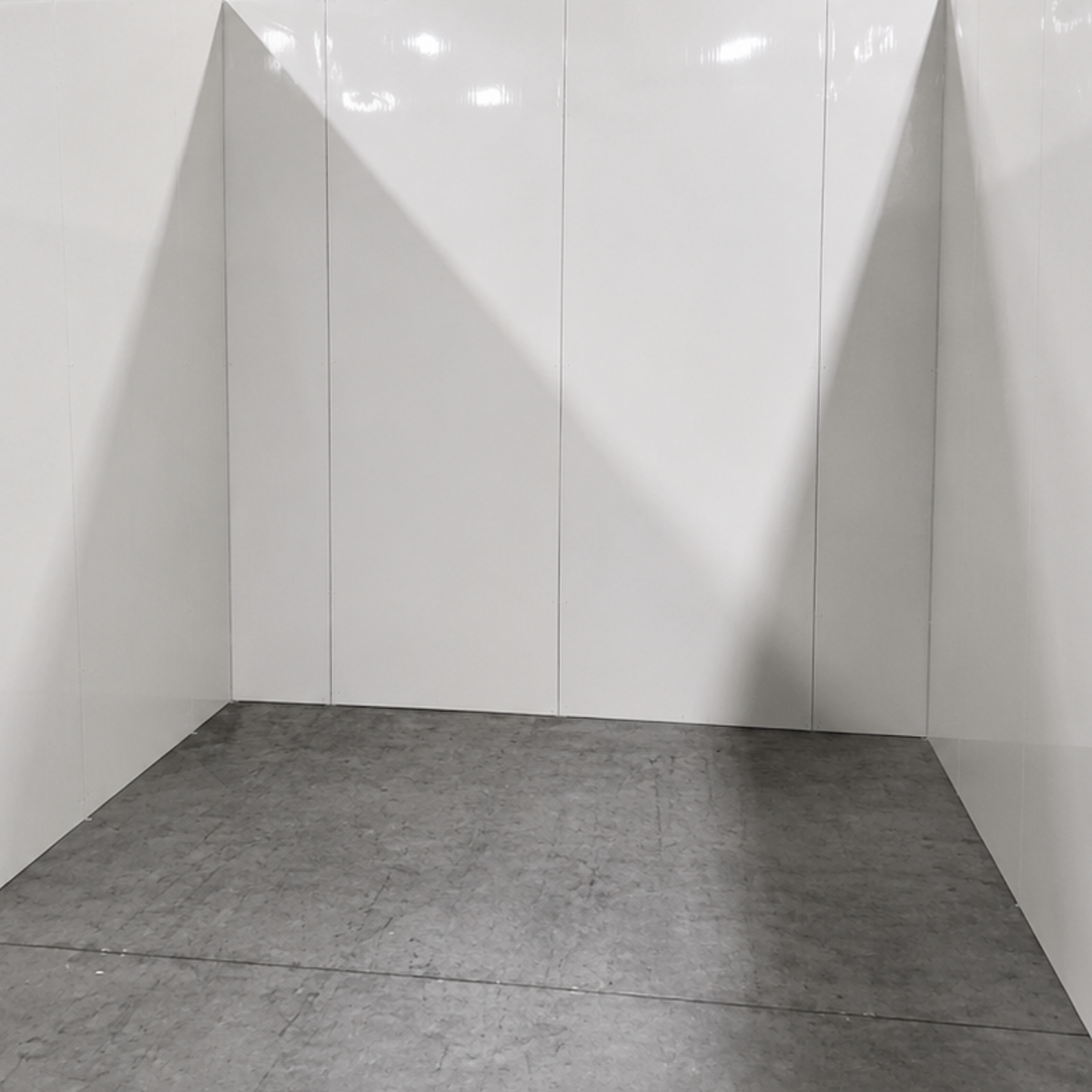Barr 8'3" x 8'3" x 10'H Walk-In Cold Room without Floor — supplier gallery view 4; White walk-in cooler unit inside view