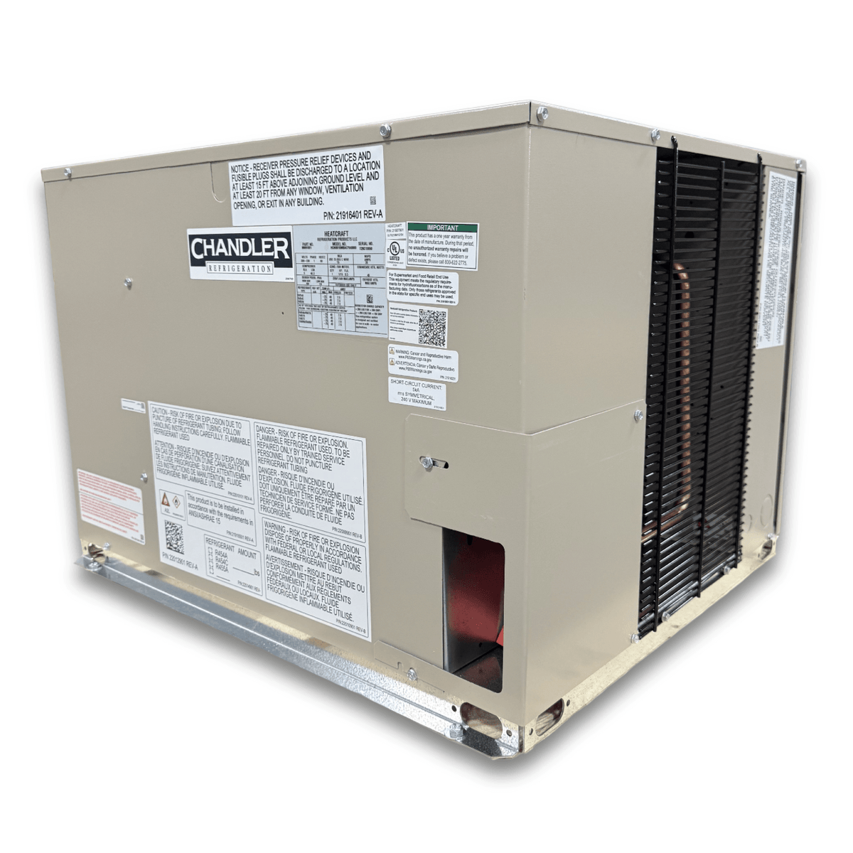 New 1 HP R-455A Medium Temp System, 1 phase 208-230 volt — supplier gallery view 2; New 1 HP R-455A Medium Temp System, 1 phase 208-230 volt