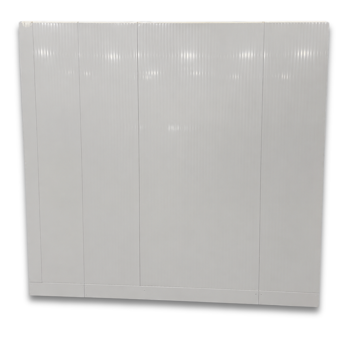 Barr 6'7" x 8'3" x 8'2"H Walk-In Cold Room with Floor — supplier gallery view 4; White walk-in cooler with insulated panels and floor side view