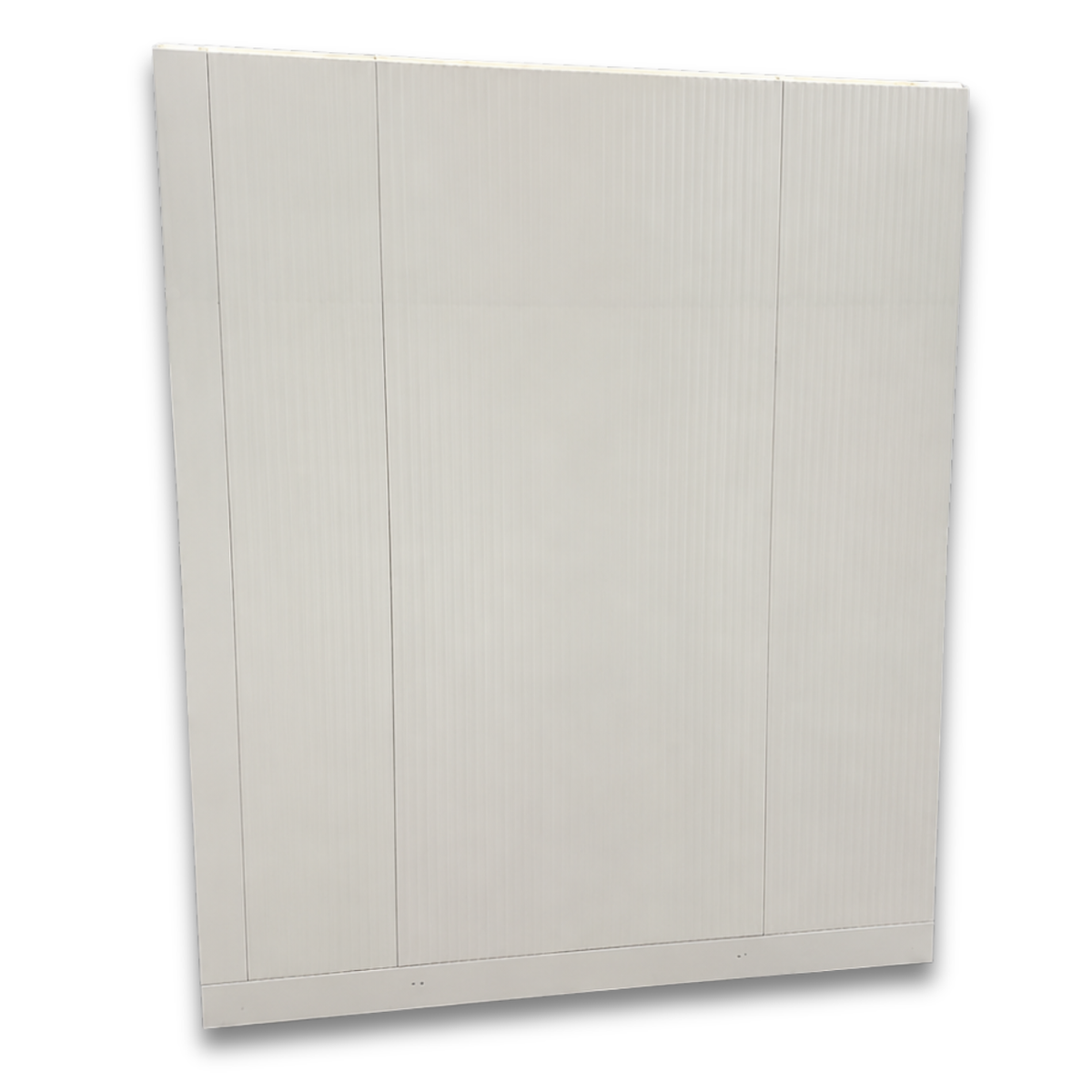 Barr 6'7" x 8'3" x 8'2"H Walk-In Cold Room with Floor — supplier gallery view 3; White walk-in cooler with insulated panels and floor back view