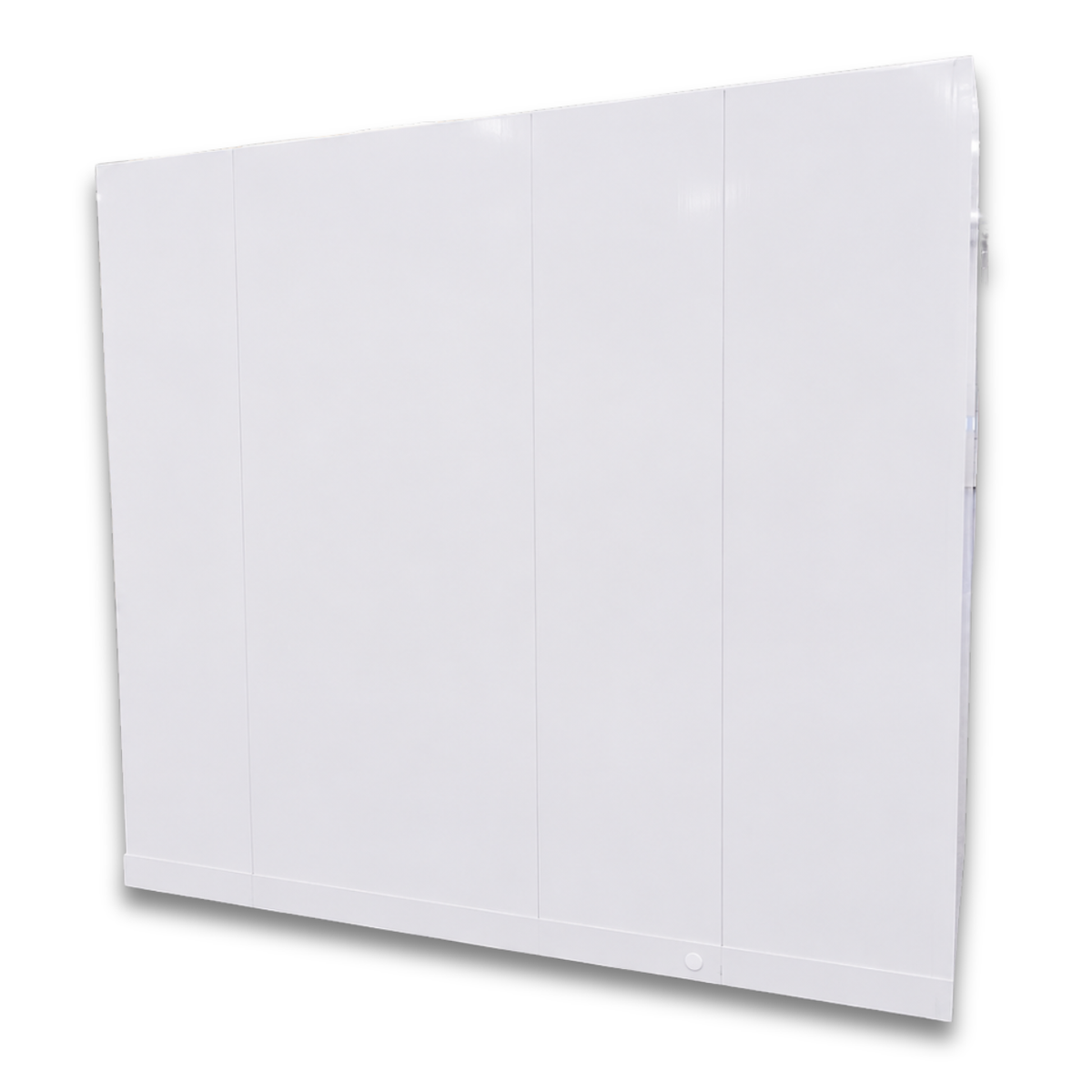 Barr 8'3" x 11'6" x 8'2"H Walk-In Cold Room with Floor — supplier gallery view 4; White walk-in cooler with insulated panels and floor side view