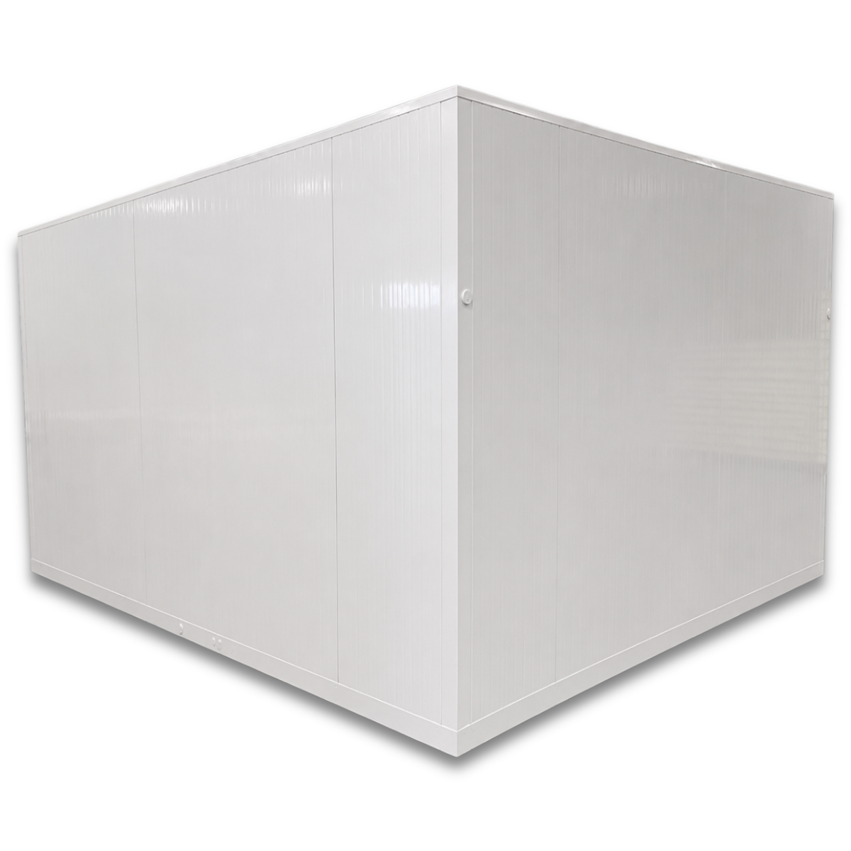 Barr 9'10" x 9'10" x 8'2"H Walk-In Cold Room with Floor — supplier gallery view 3; White walk-in cooler back view