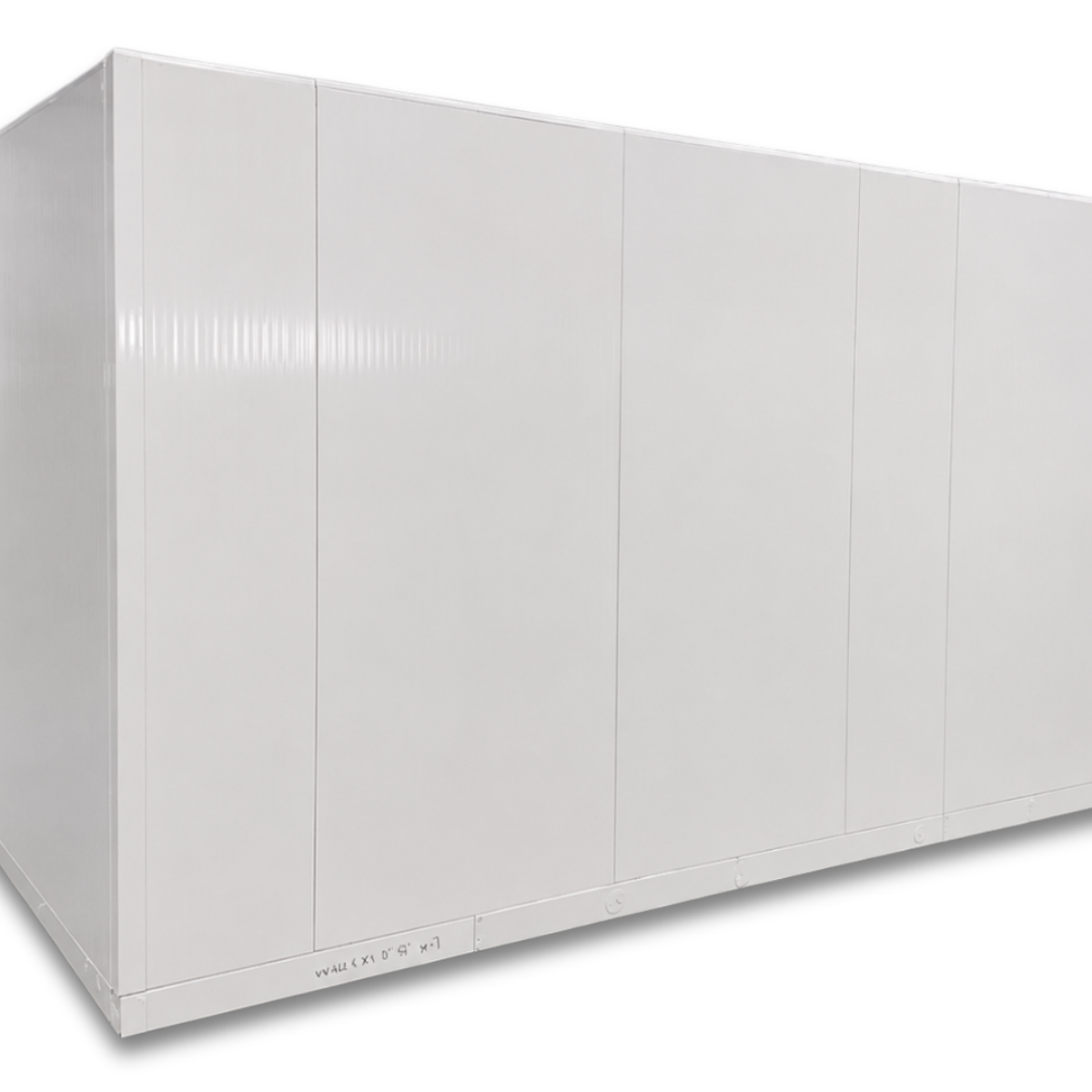 Barr 9'10" x 21'4" x 8'2"H Walk-In Cold Room with Floor — supplier gallery view 2; White walk-in cooler back side