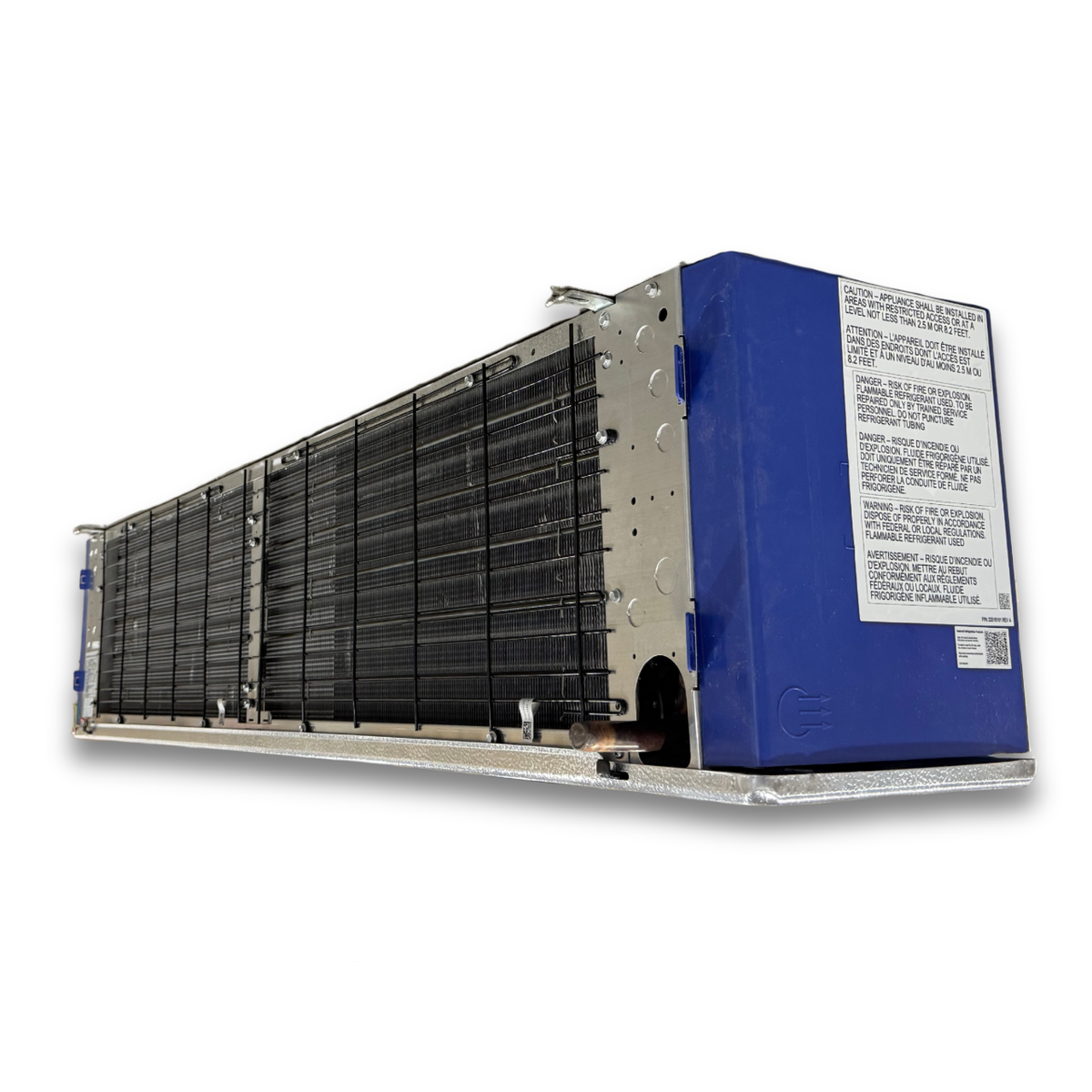 Chandler HEL0170BY6EMAG0210 Electric Defrost Evaporator with IntelliGen — supplier gallery view 4; Blue/gray evaporator back view.