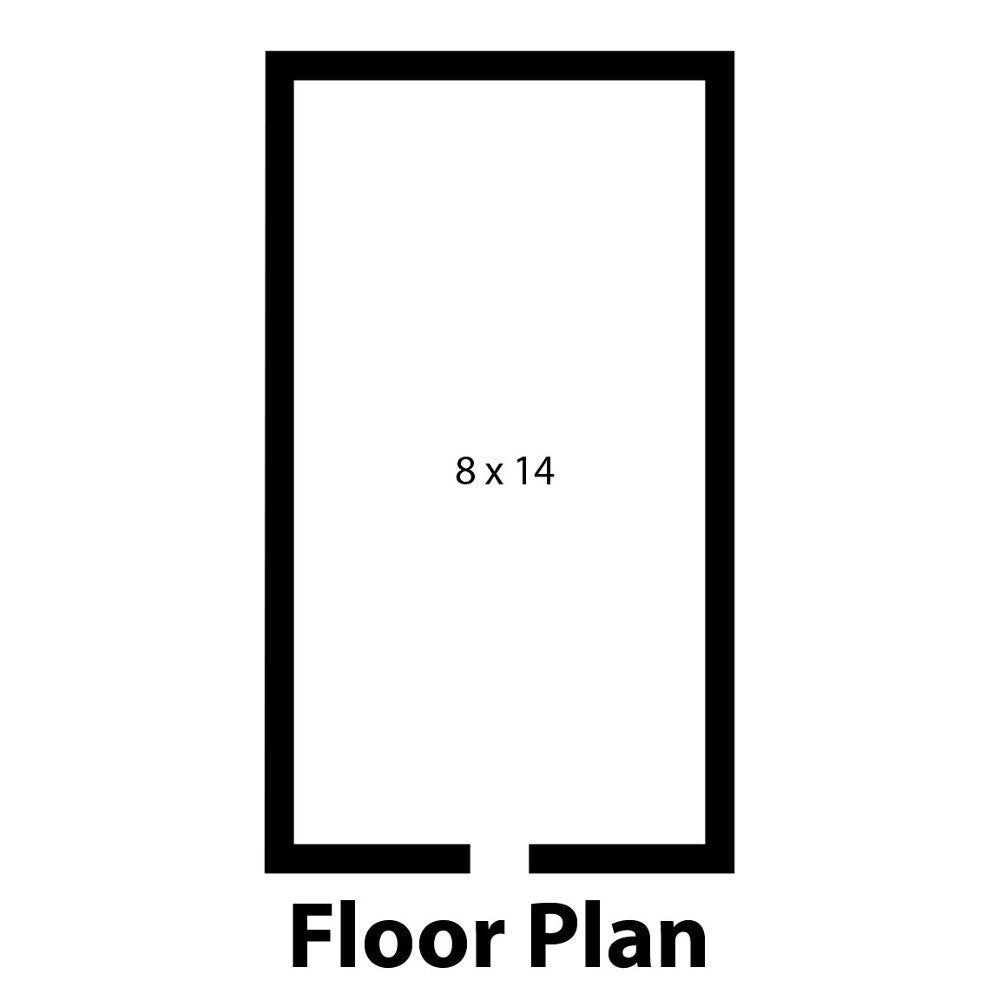 Norlake KODB77814-C Kold Locker 8' x 14' x 7' 7" Outdoor Walk-In Cooler — supplier gallery view 2; A black rectangular Norlake Kold Locker with white text on a black border.