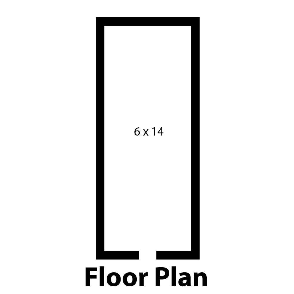 Norlake FT614-X Fast Trak 6' x 14' x 6' 7" Indoor Walk-In Cooler (Box Only) — supplier gallery view 2; A black rectangular Norlake Kold Locker box with text.