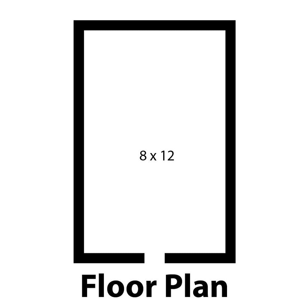 Norlake FTB67812-CX-M Fast Trak 8' x 12' x 6' 7" Indoor Walk-In Cooler — supplier gallery view 2; a black numbers on a white background
