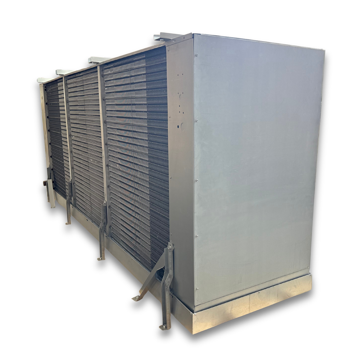 New Krack SMA34E-1393RCMM Evaporator #3053 — supplier gallery view 5; Silver evaporator back view.