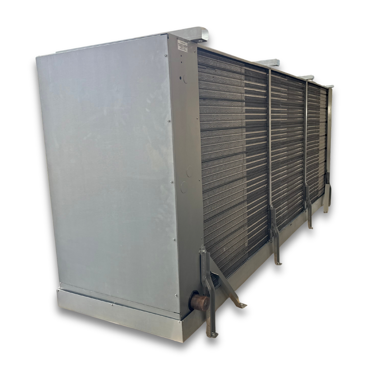 New Krack SMA34E-1393RCMM Evaporator #3053 — supplier gallery view 4; Silver evaporator back view.