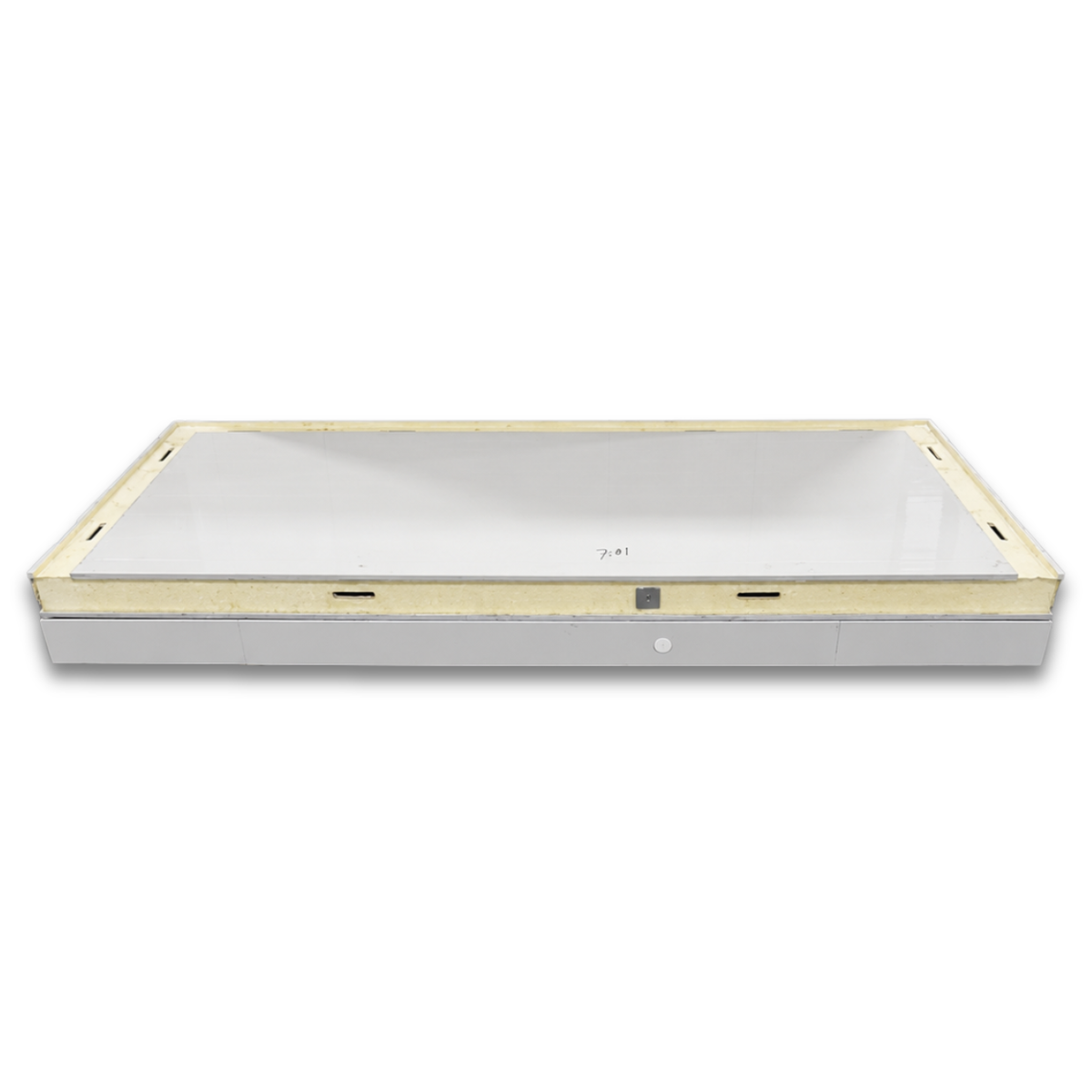 Barr 6'7" x 8'3" x 8'2"H Walk-In Freezer Room with Floor — supplier gallery view 7; White walk-in commercial freezer view ceiling panels