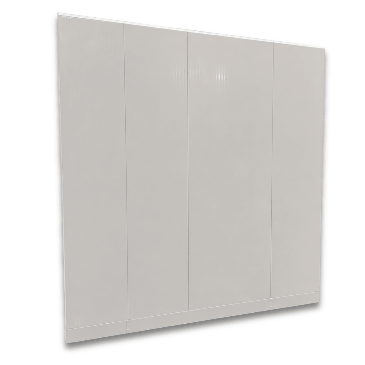 Barr 8'3" x 14'10" x 8'2"H Walk-In Freezer Room with Floor — supplier gallery view 4; White walk-in commercial freezer back wall view