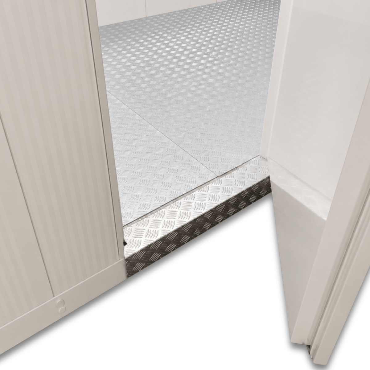 Barr 8'3" x 21'4" x 8'2"H Walk-In Freezer Room with Floor — supplier gallery view 2; White walk-in commercial freezer