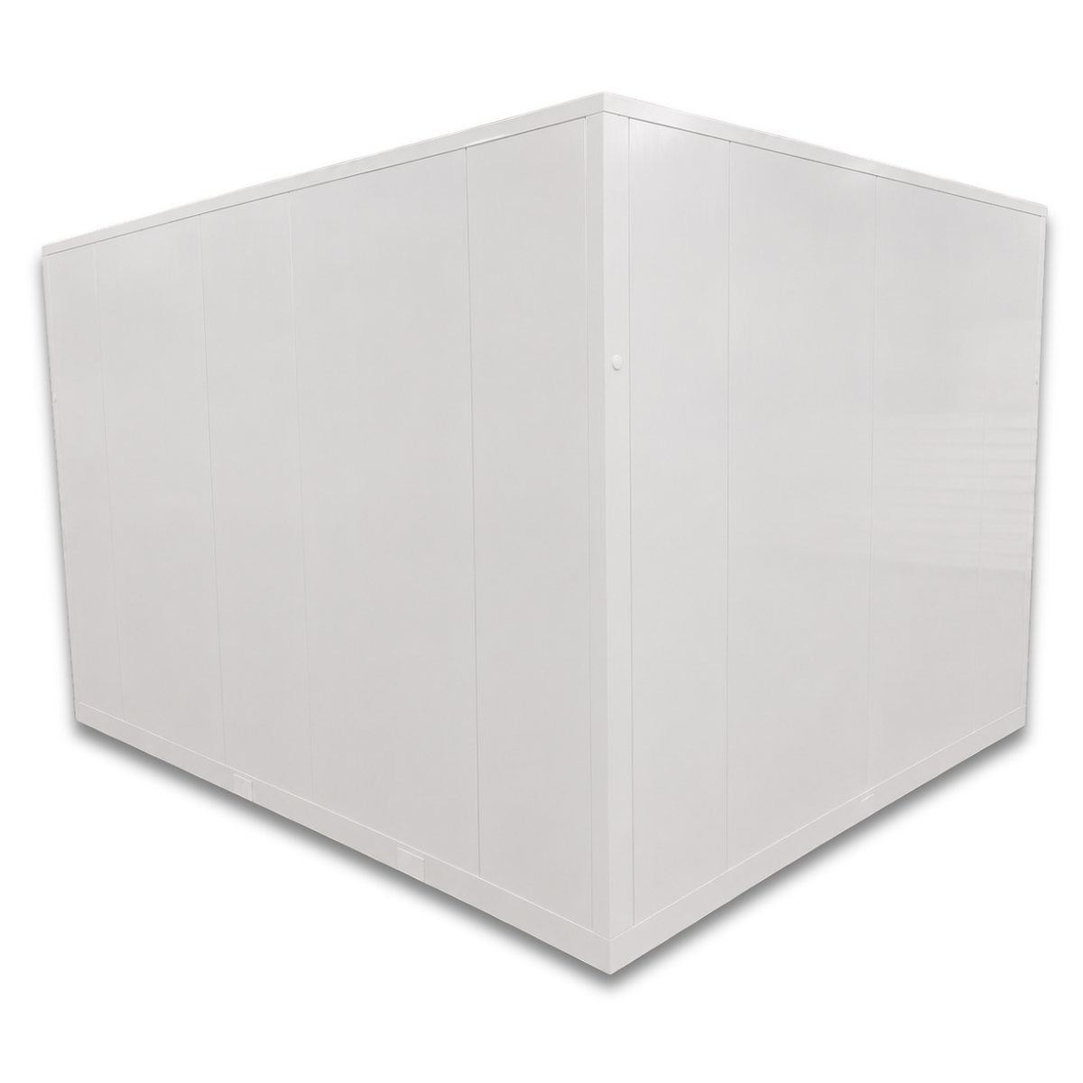 Barr 9'10" x 9'10" x 8'2"H Walk-In Freezer Room with Floor — supplier gallery view 3; White walk-in commercial freezer