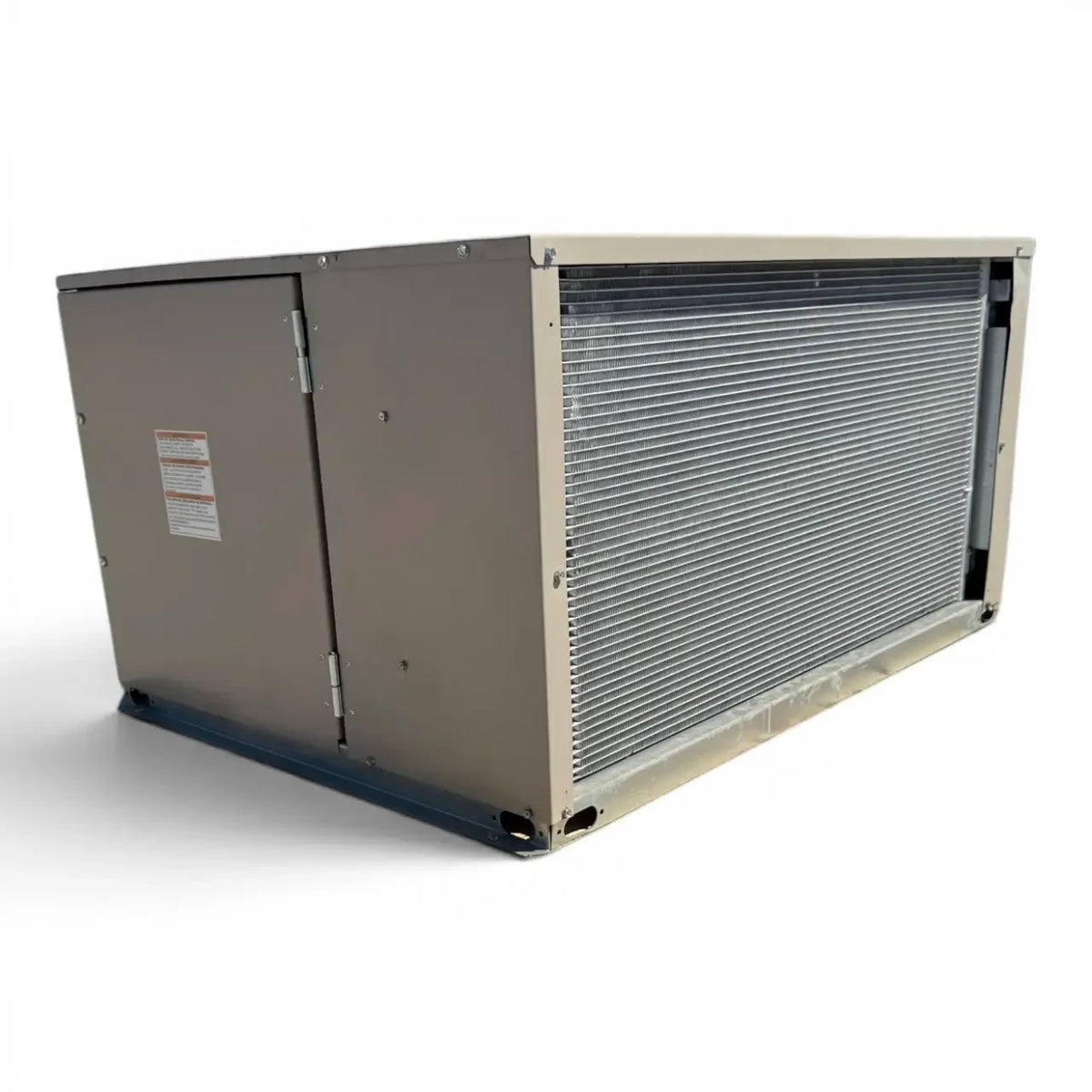 Used Climate Control CCH0025LCACHA0000 2.5 HP Condensing Unit #3384 — supplier gallery view 4; Back-right view of the used Climate Control 2.5 HP condensing unit, showing the rear panel and mounting base.