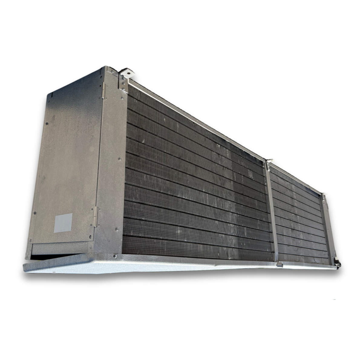 Used Bohn BEM-0975AS7APAB0000 Evaporator — supplier gallery view 4; Used gray evaporator back view.