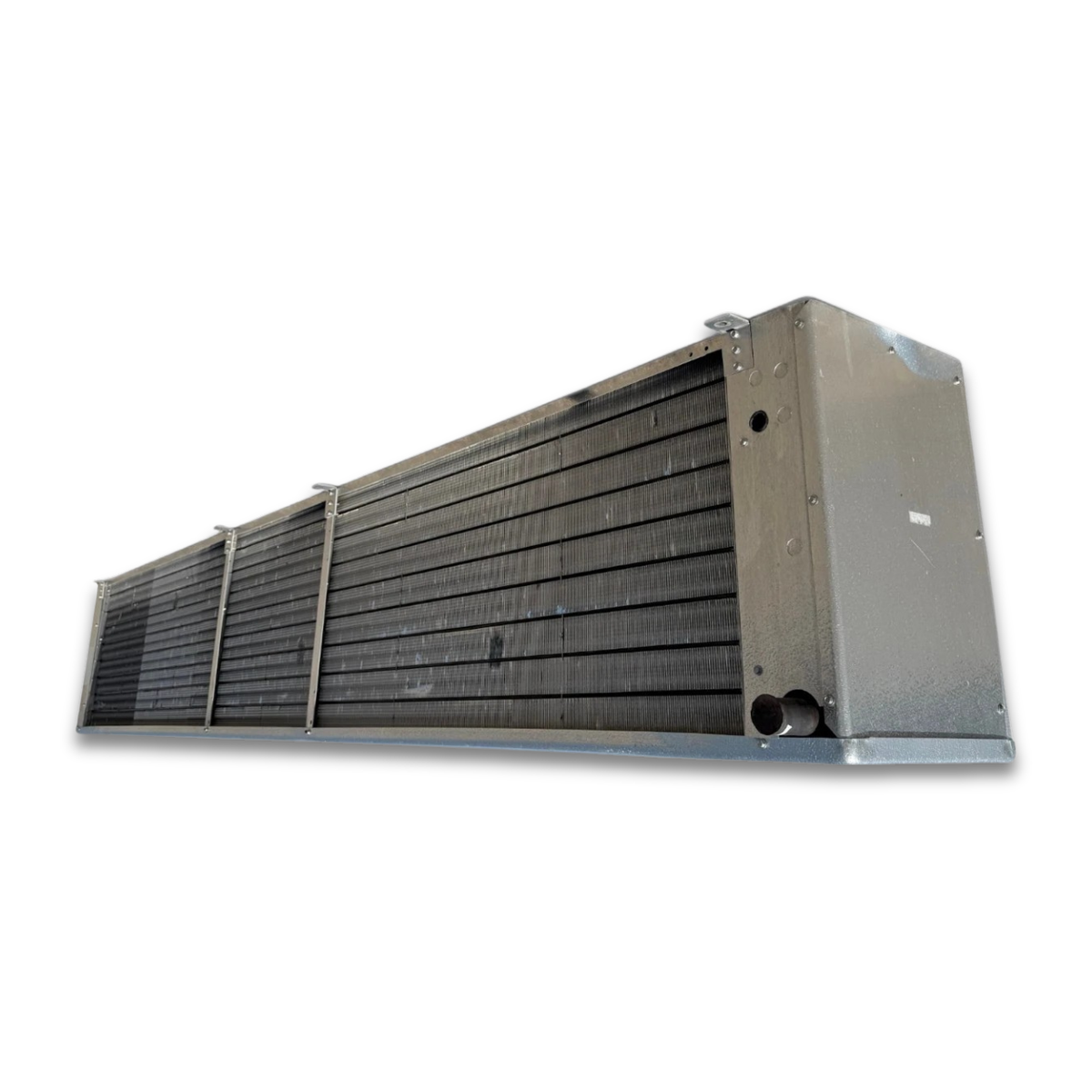 Used Bohn BME-620CEA Evaporator — supplier gallery view 4; Back-right view of the used Bohn BME-620CEA electric defrost evaporator #1160, showing the rear panel and coil compartment.