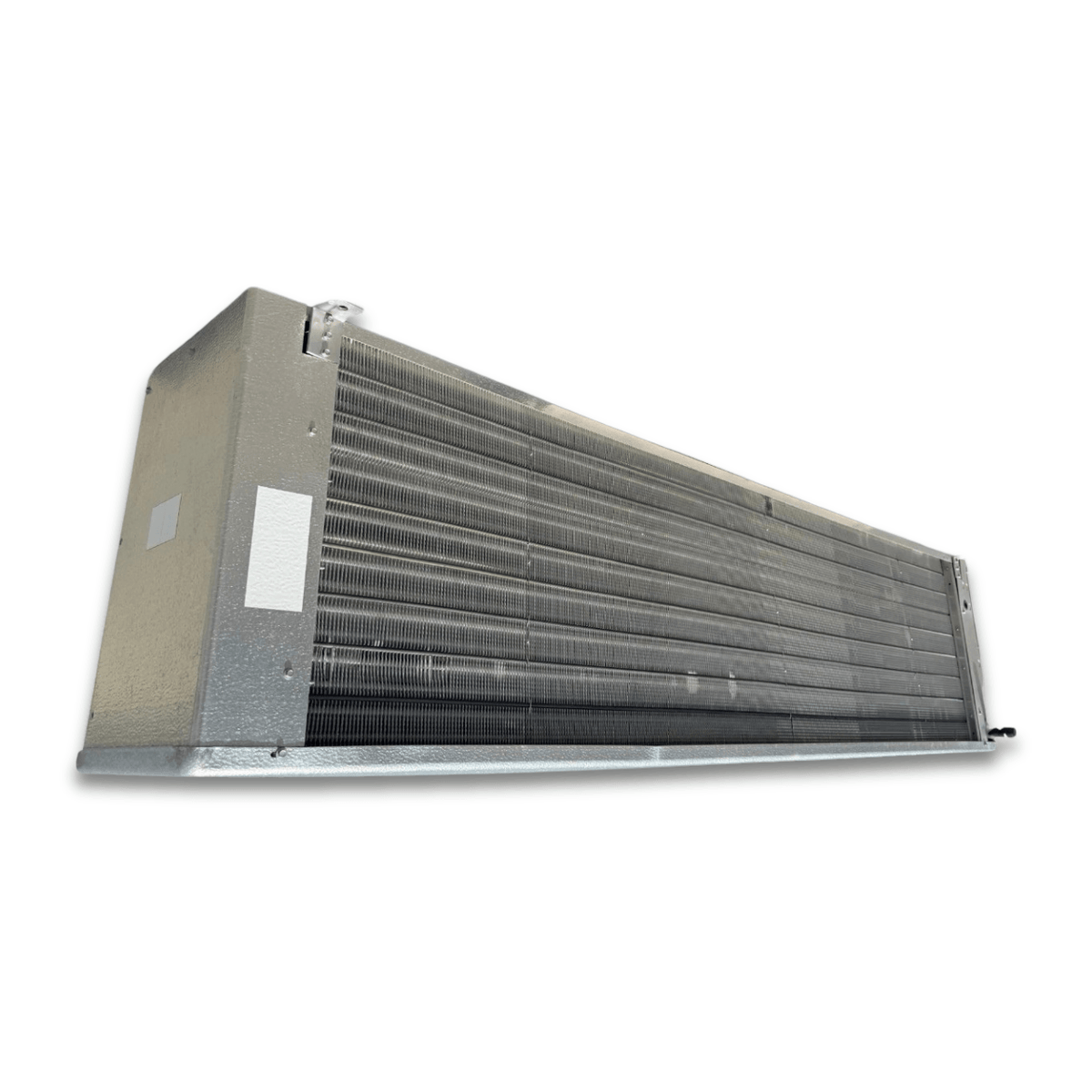 Used Bohn BML-330CEA Evaporator - 11555 — supplier gallery view 4; Back-left view of the used Bohn BML-330CEA electric defrost evaporator #3443, showing the rear cabinet panel.