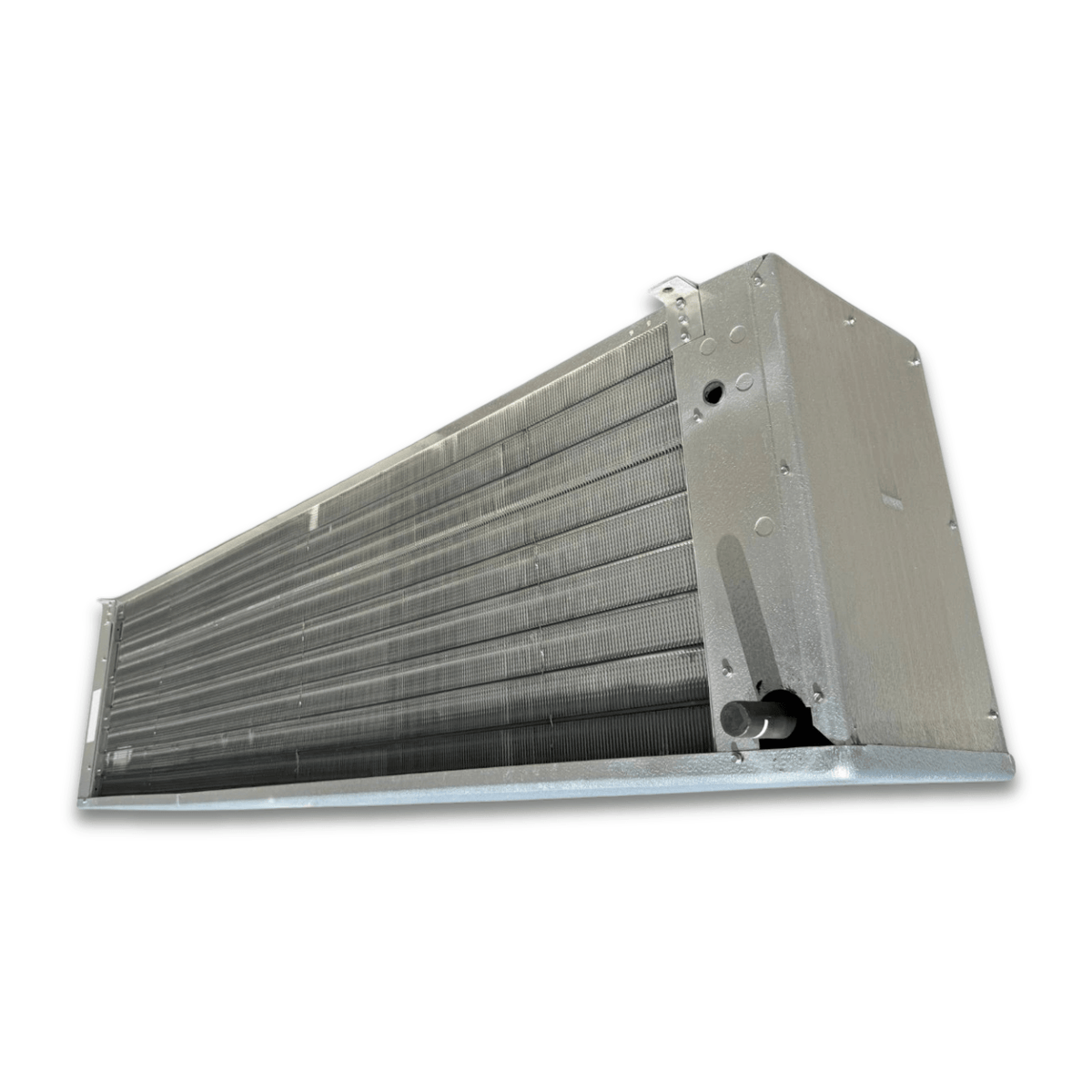 Used Bohn BML-330CEA Evaporator - 11555 — supplier gallery view 5; Back-right view of the used Bohn BML-330CEA electric defrost evaporator #3443, showing the rear panel and coil compartment.