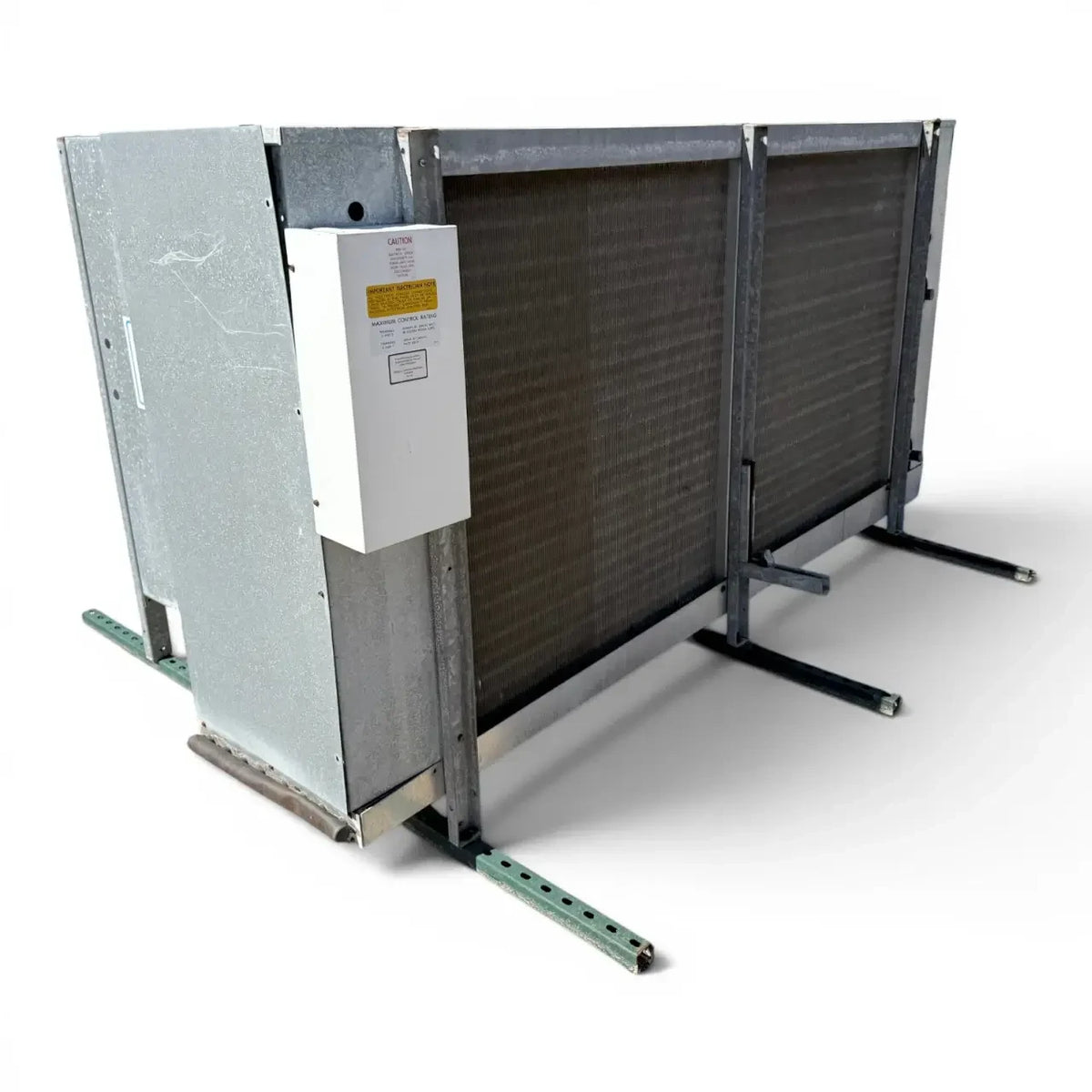 Used Bohn PG-2502D Evaporator — supplier gallery view 4; Back-left view of the used Bohn PG-2502D evaporator #3045, showing the rear cabinet panel.