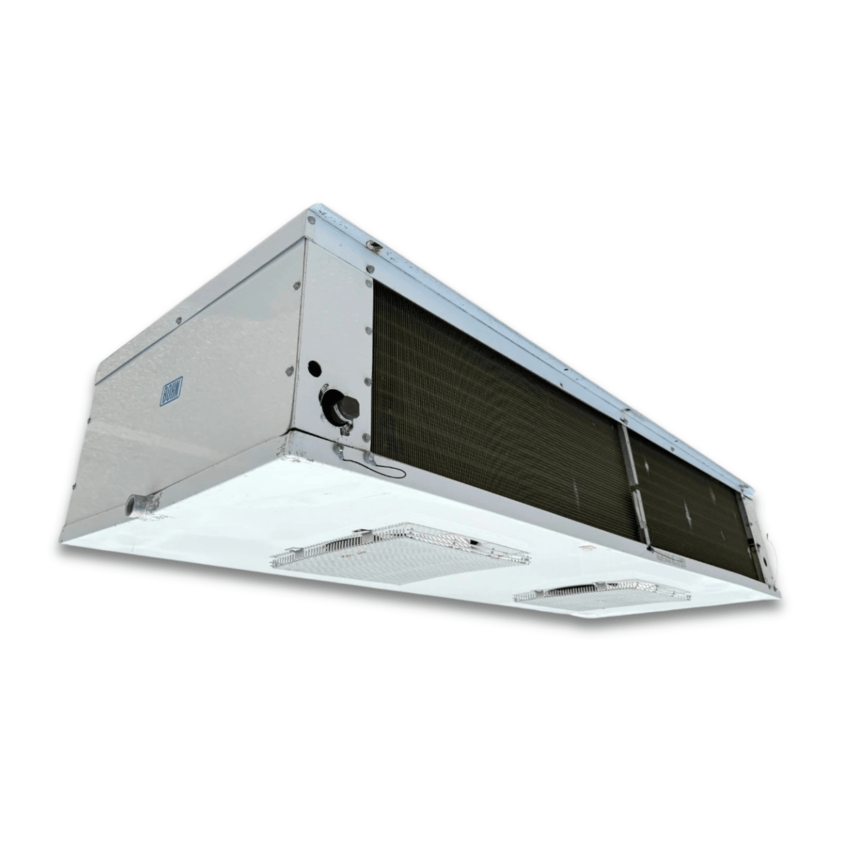 Used Bohn WK-155AW Low Velocity Evaporator — supplier gallery view 4; Back-left view of the used Bohn WK-155AW low velocity evaporator, showing the rear cabinet panel.