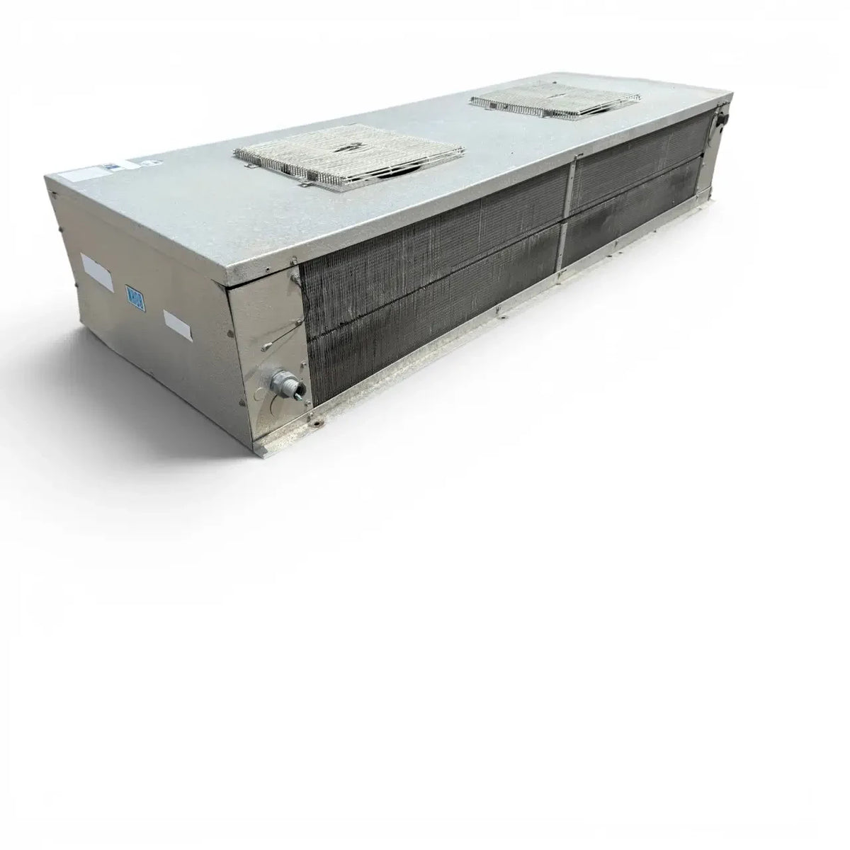 Used Bohn WKE-1551A Low Velocity Evaporator — supplier gallery view 4; Back-right view of the used Bohn WKE-1551A low velocity evaporator #787, showing the rear panel and coil compartment.