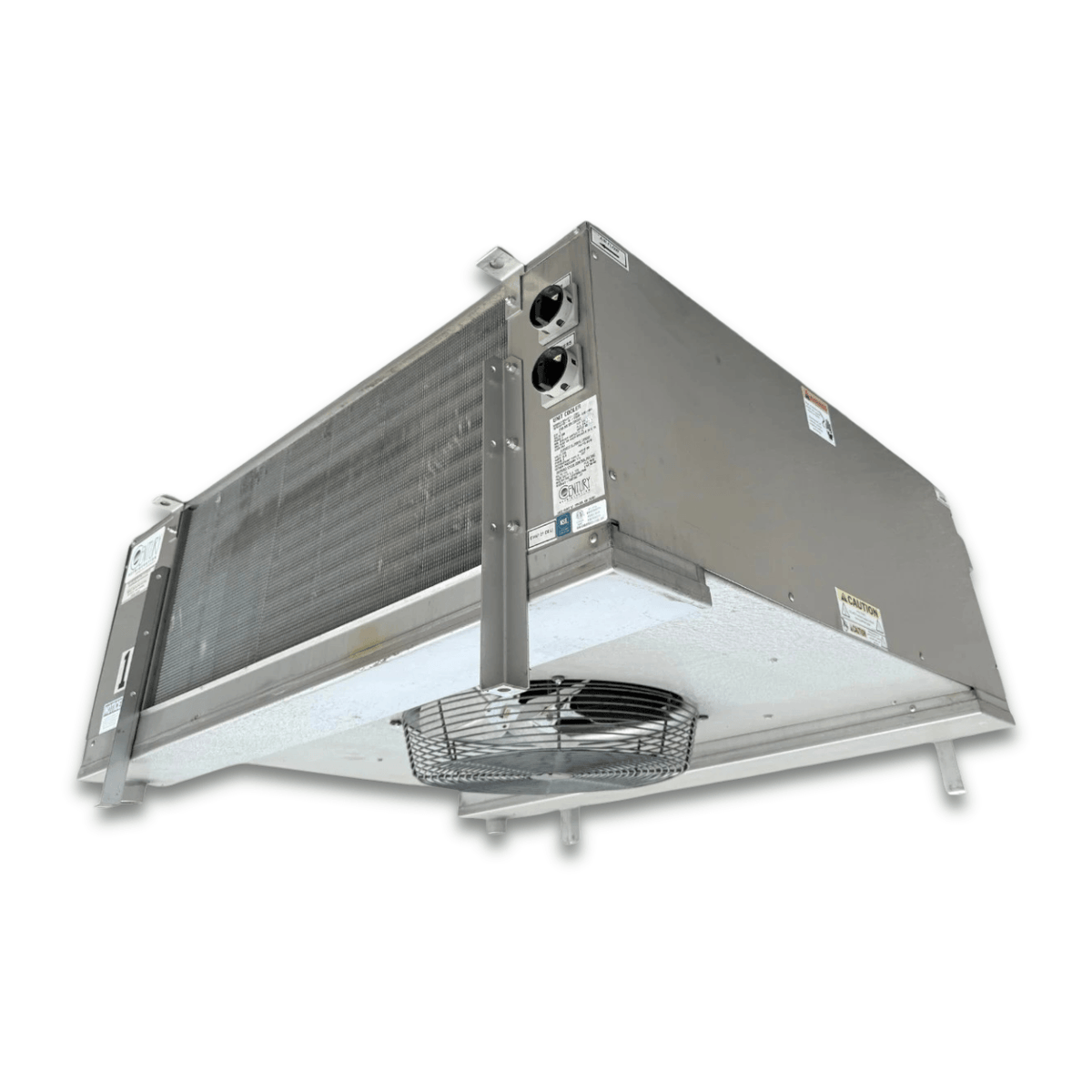 Used Century BALV517-236E Evaporator — supplier gallery view 5; Back-right view of the used Century BALV517-236E evaporator #2033, showing the rear panel and coil compartment.