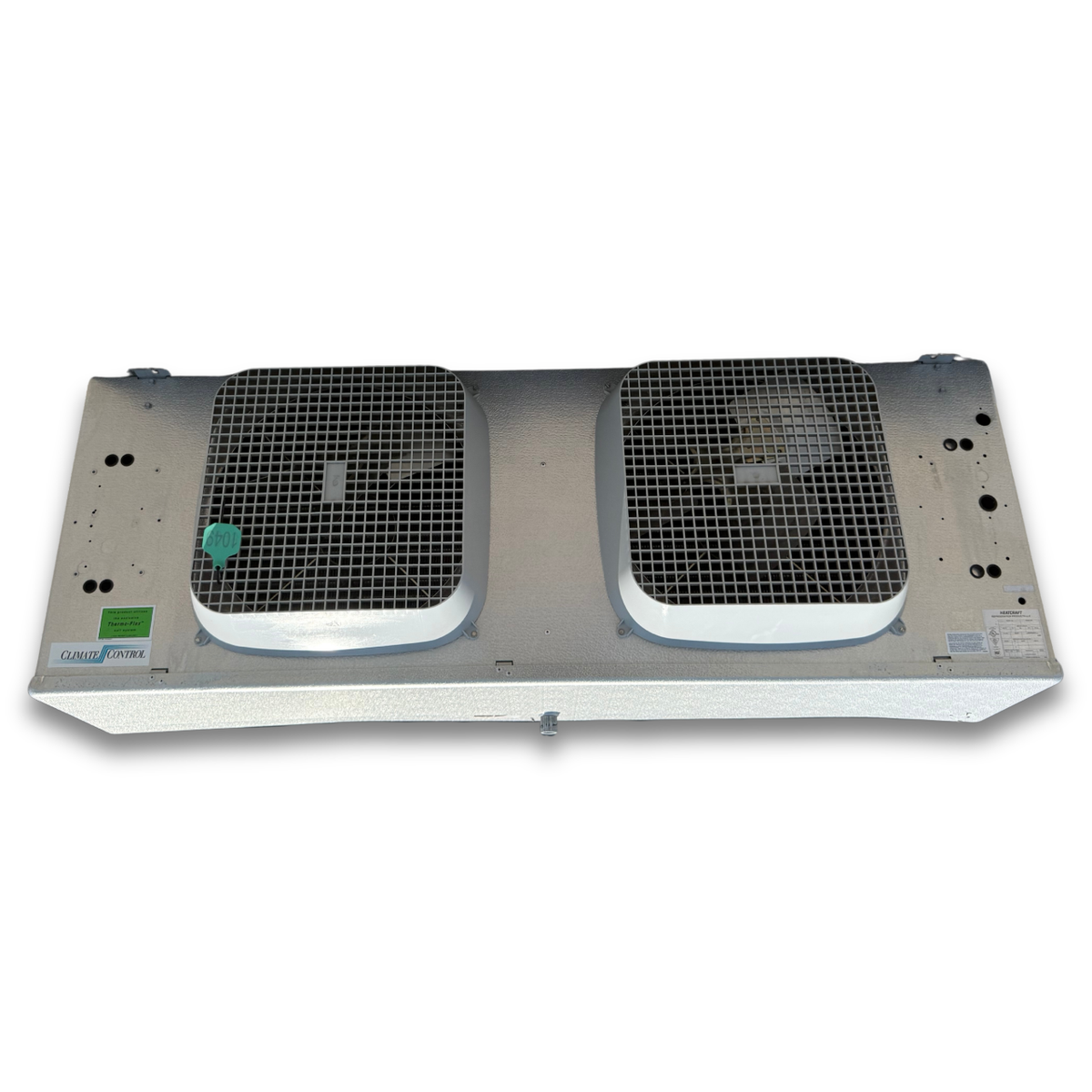 Used Climate Control CML-165CA Evaporator #1049 — supplier gallery view 2; Used gray evaporator front view.