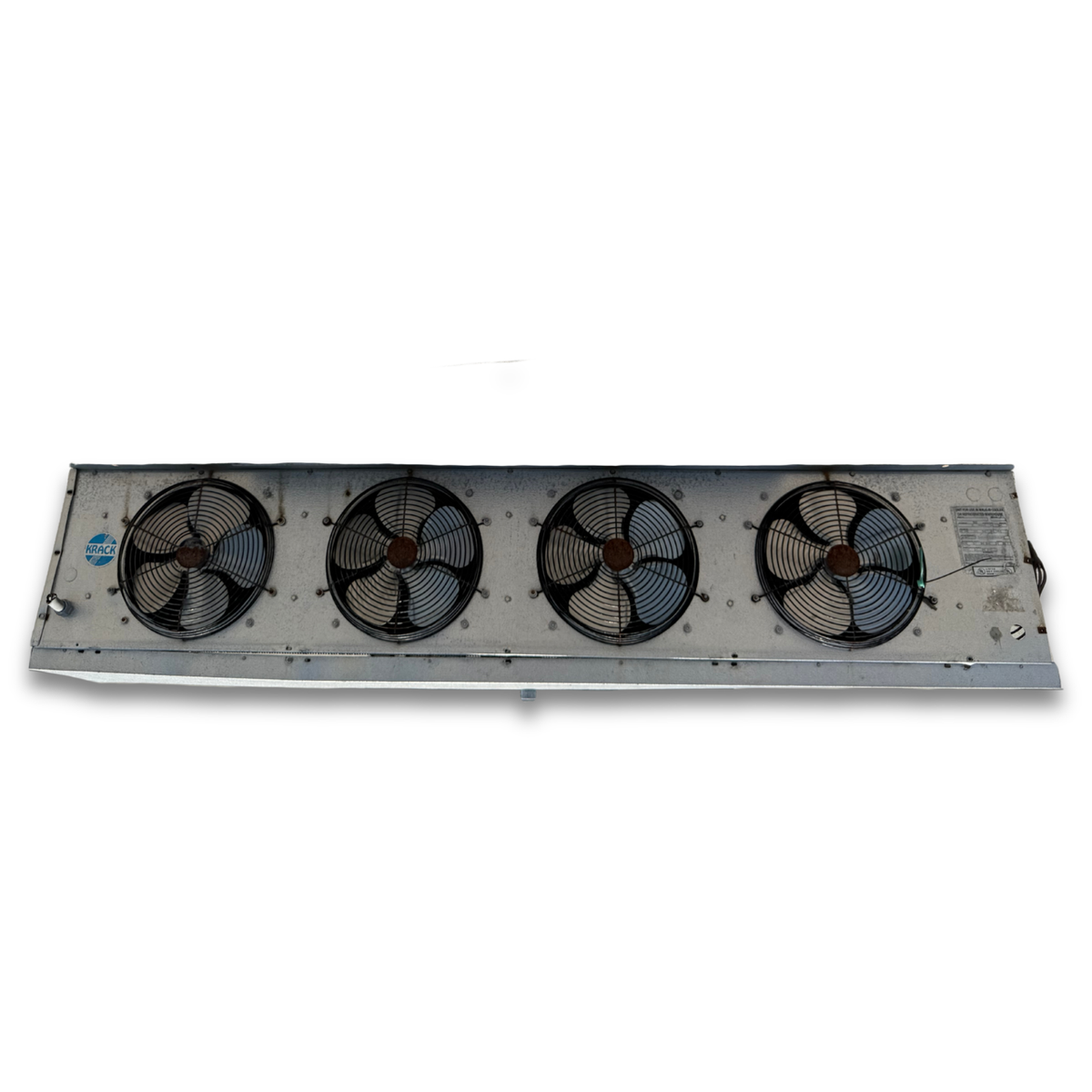 Used Krack CKFE-172BA Evaporator #1023 — supplier gallery view 2; Used gray evaporator front view.