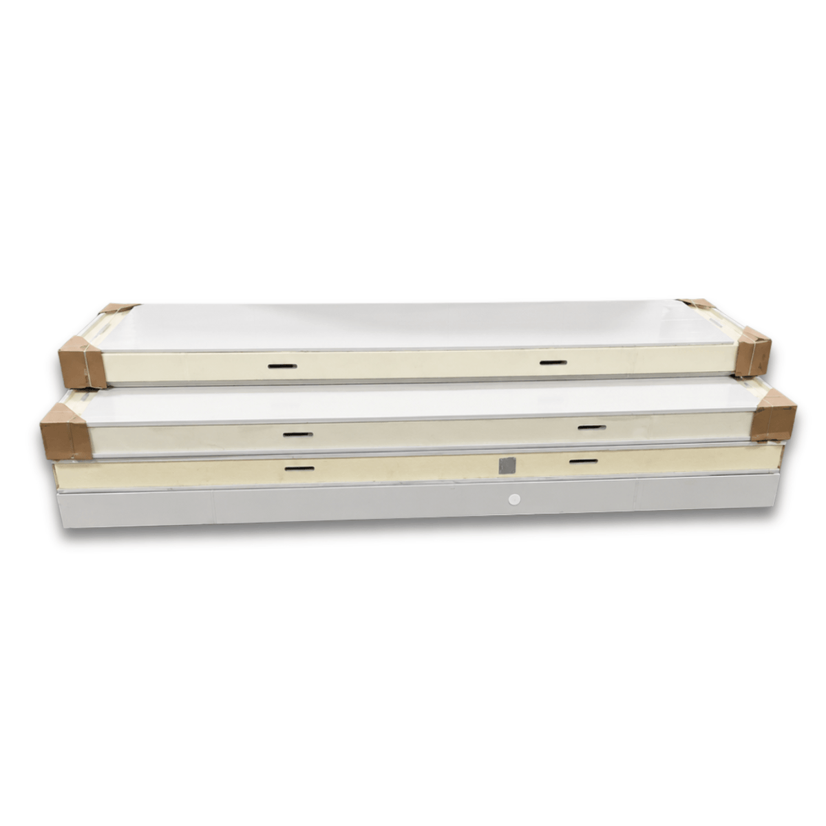 Barr 8'3" x 11'6" x 8'2"H Walk-In Freezer Room with Floor — supplier gallery view 7; White walk-in commercial freezer ceiling panels