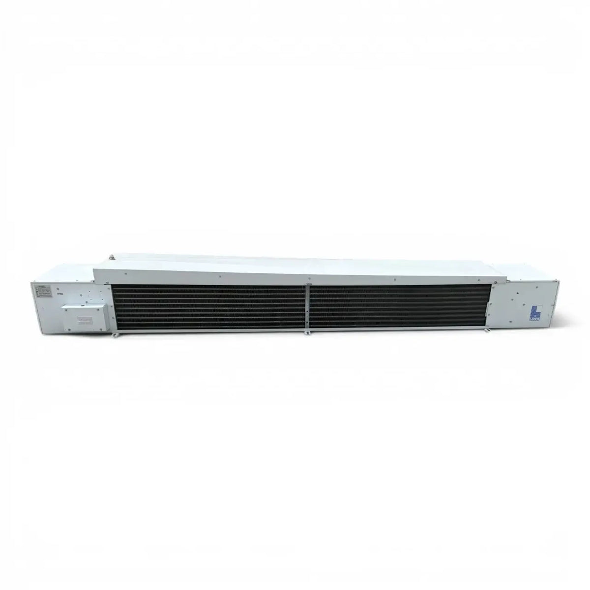 Used Larkin LFA-190AEE Low Velocity Evaporator #3206 — supplier gallery view 2; Straight-on view of the used Larkin LFA-190AEE low velocity evaporator #3206, showing the louvered fan compartment.