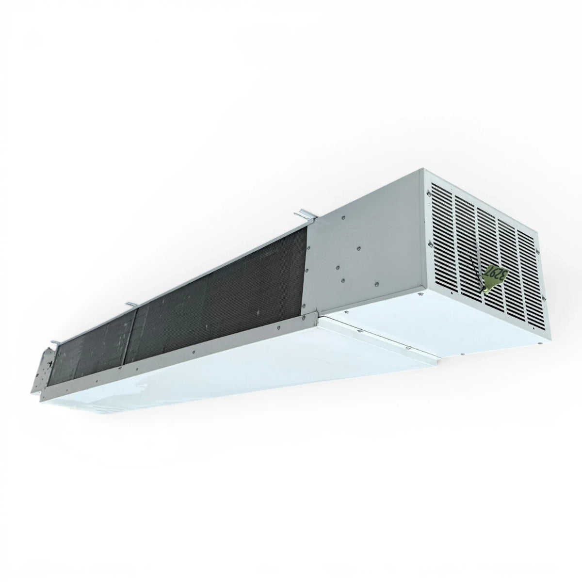 Used Larkin LFA-230AEK Low Velocity Evaporator #3297 — supplier gallery view 3; Front-right view of the used Larkin LFA-230AEK low velocity evaporator #3297, showing the cabinet side panel and rating labels.