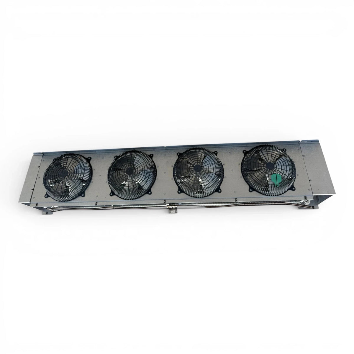 Used Russell AE44-140B-E Evaporator #2148 — supplier gallery view 2; Straight-on view of the used Russell AE44-140B-E evaporator #2148, showing the fan compartment.