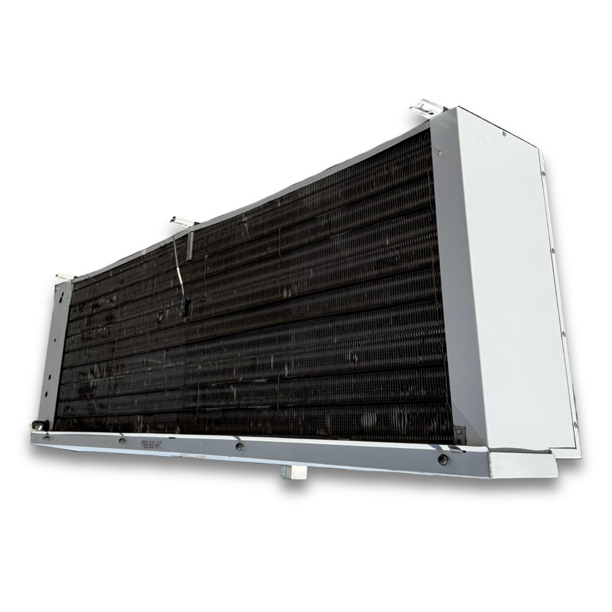 Used Superior EMP4-290-2 Evaporator #1105 — supplier gallery view 4; Used gray/blue evaporator back view.
