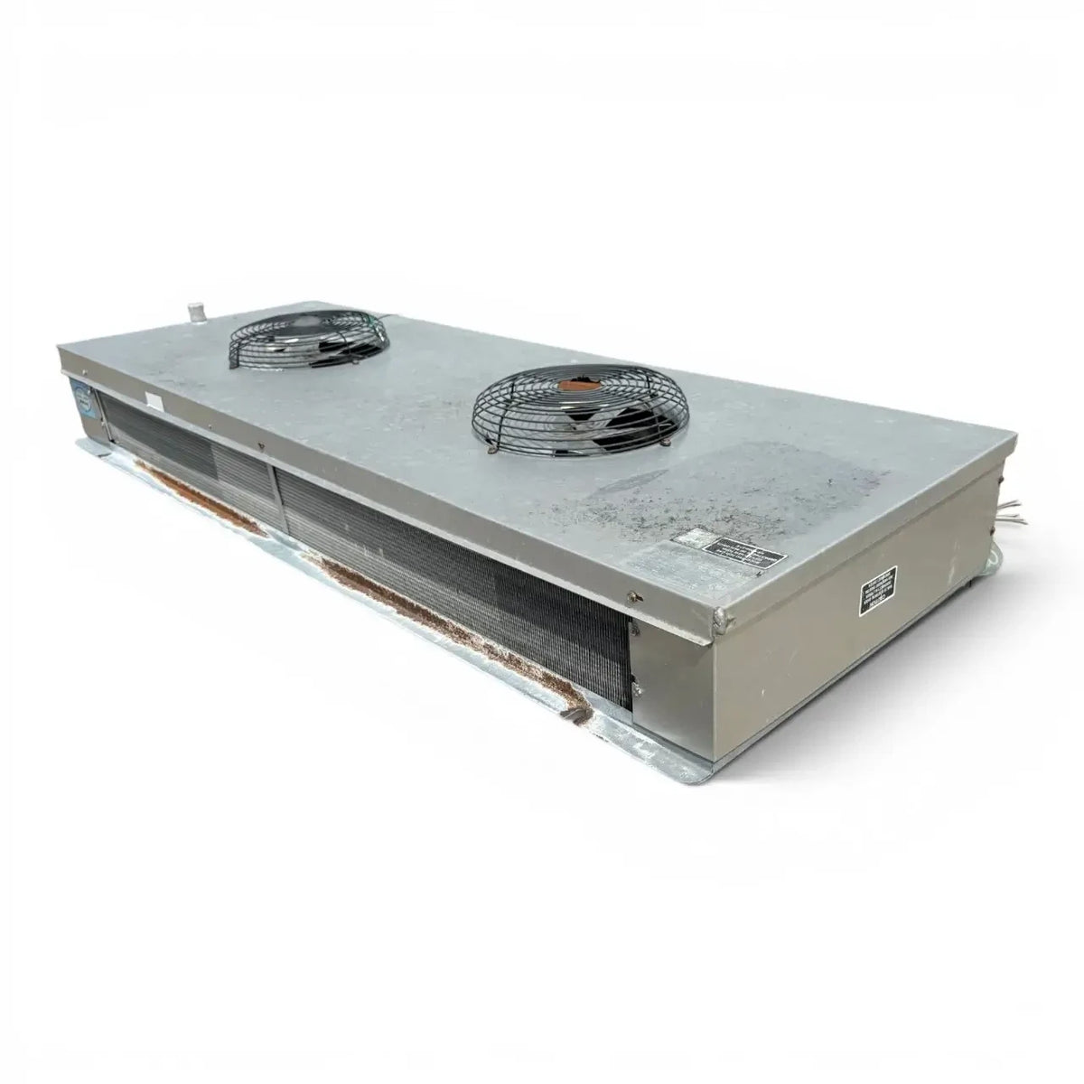 Used Tyler EFE-100MD Low Velocity Evaporator #673 — supplier gallery view 5; Back-right view of the used Tyler EFE-100MD low velocity evaporator #673, showing the rear panel and coil compartment.