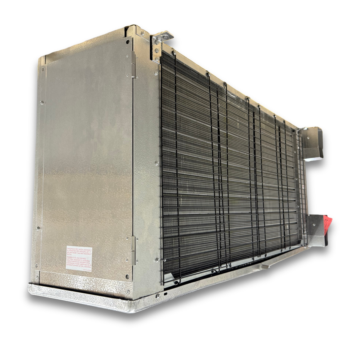 Chandler HEM0475AY8AMAG0210 Air Defrost Evaporator with IntelliGen Controller — supplier gallery view 5; Silver evaporator back view.